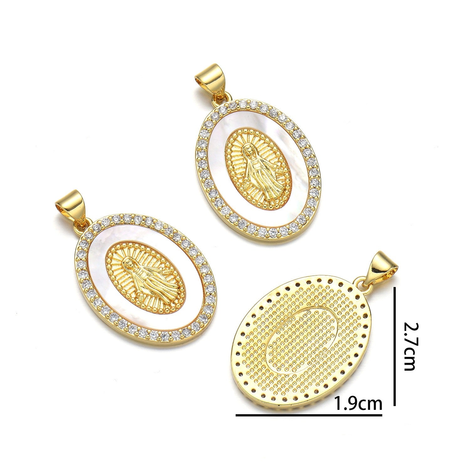 Vintage Madonna Pendant Cross Necklace Women's Fashion New Popular Pendant Clavicle Chain