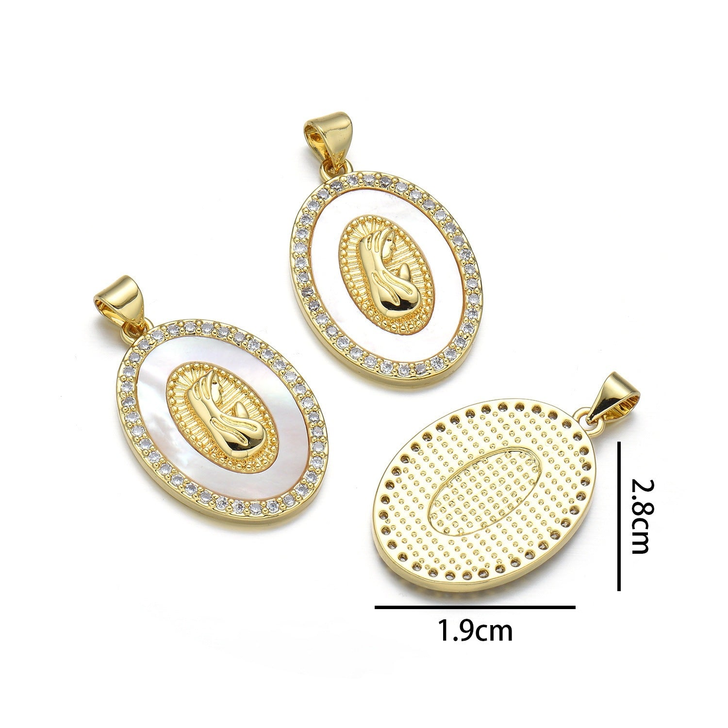 Vintage Madonna Pendant Cross Necklace Women's Fashion New Popular Pendant Clavicle Chain