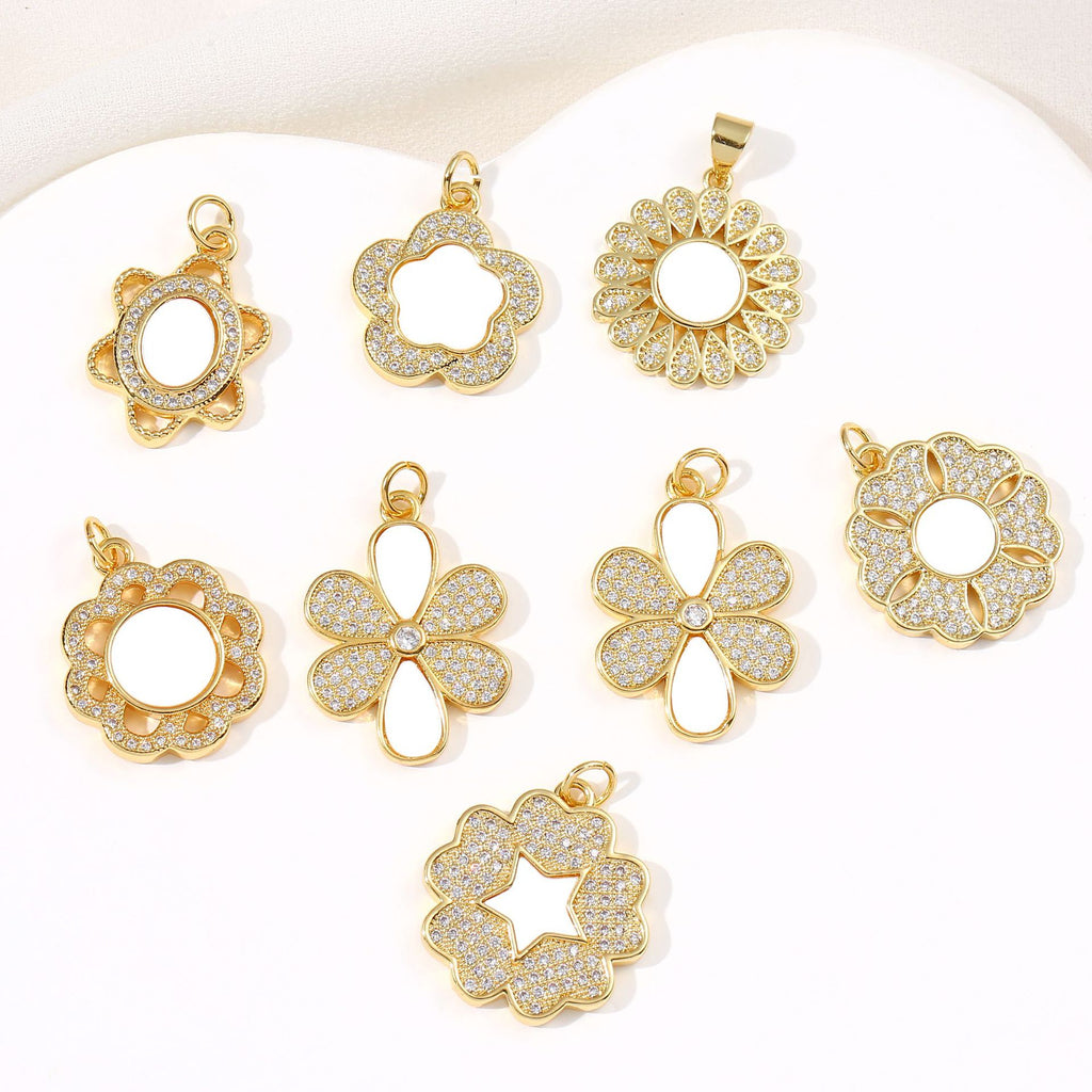 New arrival flower leaf natural shell petal pendant single pendant necklace female clavicle chain does not fade