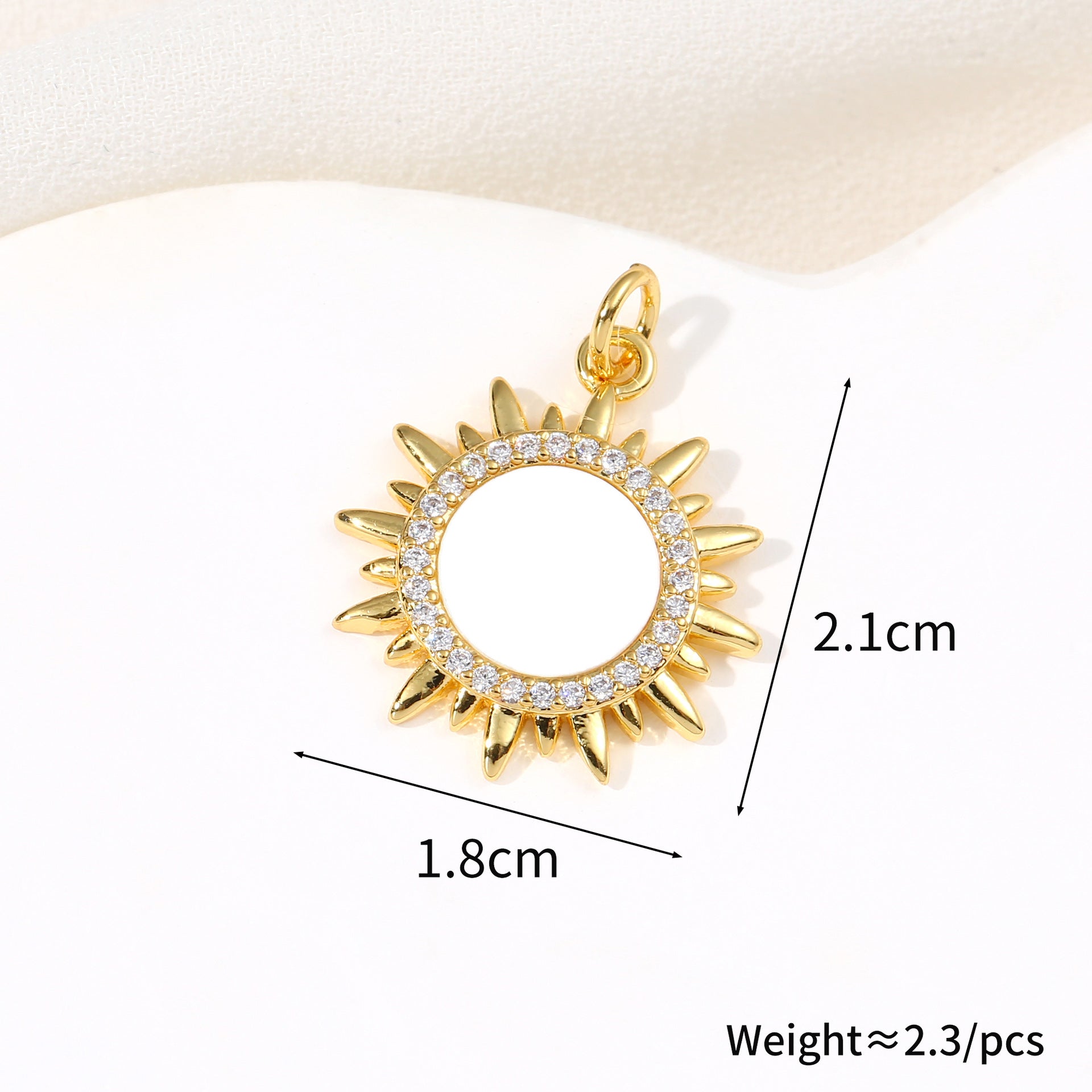 Zircon Shell Sunflower Round Star Necklace Jewelry European and American Manufacturers Wholesale