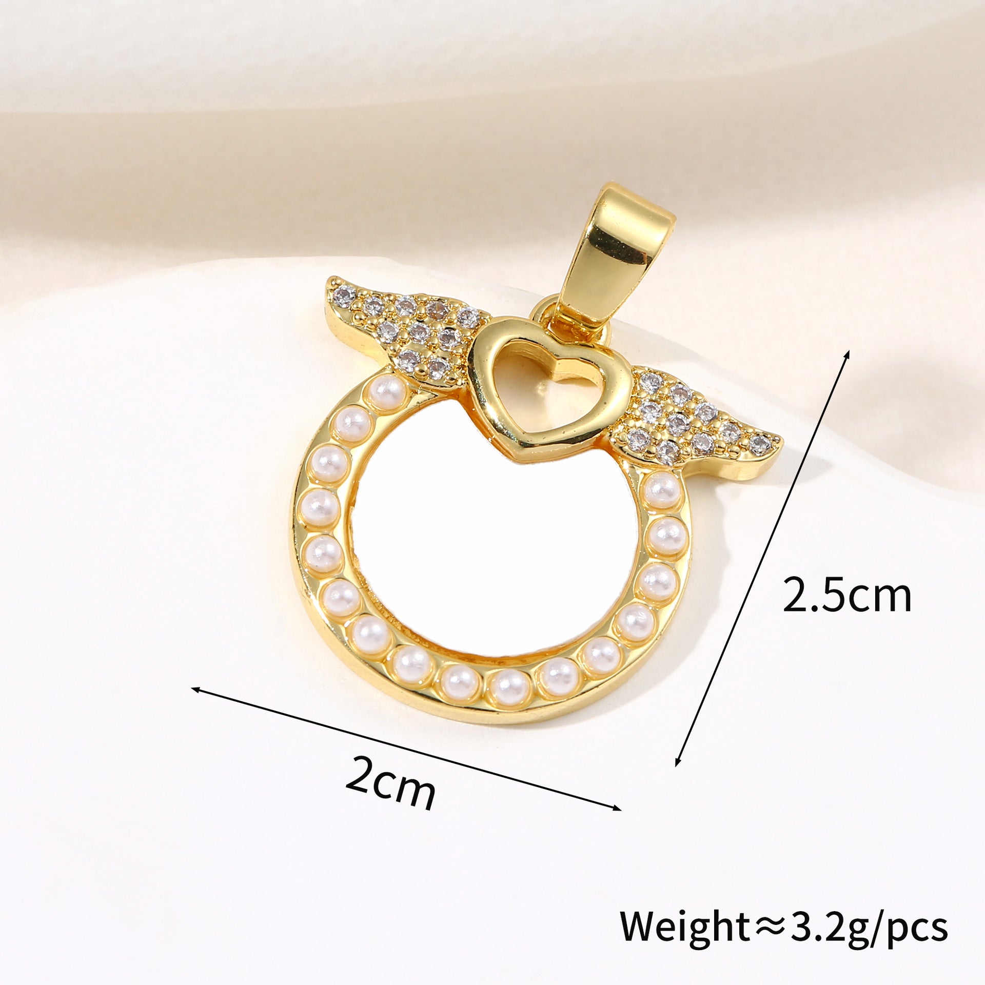 Round water wave pattern natural shell pendant single pendant female retro high-end necklace clavicle chain